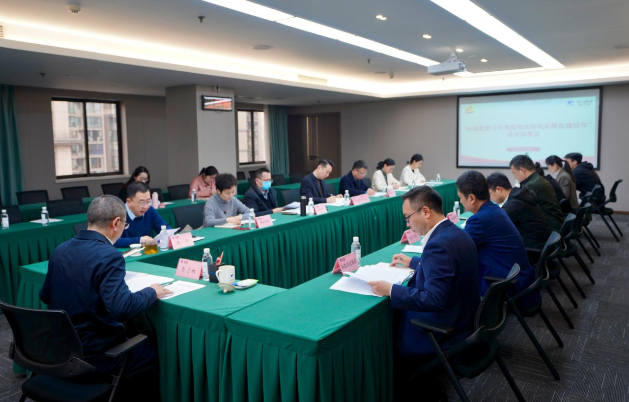 省纪委监委驻省尊龙时凯集团纪检监察组召开“纪检监察工作规范化法治化正规化建设年”行动动员部署会议